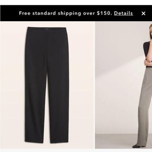 Aritzia Babaton Brett Straight Pants Sz 2 Black